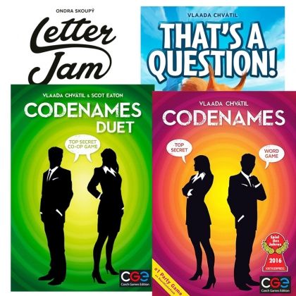 БЪНДЪЛ - CODENAMES + CODENAMES DUET + LETTER JAM + THAT'S A QUESTION!