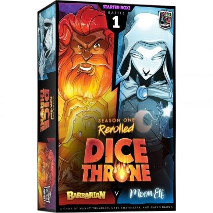 DICE THRONE: SEASON 1 REROLLED - BOX 1 - BARBARIAN VS MOON ELF