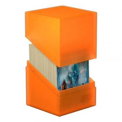 КУТИЯ ЗА КАРТИ - ULTIMATE GUARD BOULDER DECK CASE (за LCG, TCG и др) 100+ - ОРАНЖЕВА