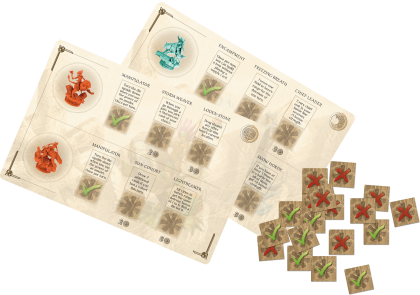 BATTALIA: HERO SHEETS - 2 FACTIONS EN