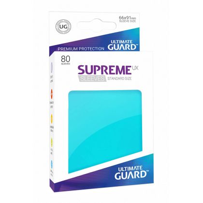 НЕМСКИ ПРОТЕКТОРИ UG - ULTIMATE GUARD SUPREME UX SLEEVES 66x91 (63.5x88 LCG) - 80 БР. АКВАМАРИН