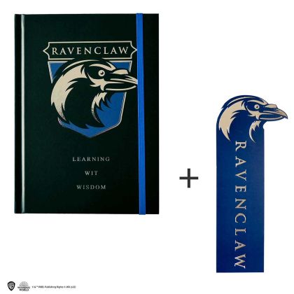 ТЕТРАДКА С ТВЪРДИ КОРИЦИ И КНИГОРАЗДЕЛИТЕЛ - HARRY POTTER - RAVENCLAW