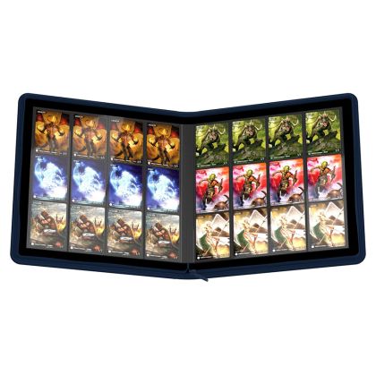 КЛАСЬОР ЗА КАРТИ - ULTIMATE GUARD ZIPFOLIO XS 24-POCKET 480 CARDS QUADROW (за LCG, TCG и др) - СИН