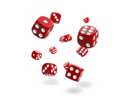 КОМПЛЕКТ ЗАРОВЕ D6 – OAKIE DOAKIE DICE –  12 MM 36 БР. – ЧЕРВЕНИ