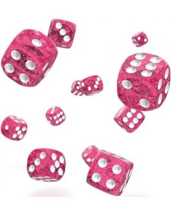 КОМПЛЕКТ SPECKLED ЗАРОВЕ D6 – OAKIE DOAKIE DICE –  12 MM 36 БР. – РОЗОВИ