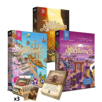 БЪНДЪЛ - DALE OF MERCHANTS 1 + DALE OF MERCHANTS 2 + DALE OF MERCHANTS 3 + BEAVERS EXPANSION + SLEEVES