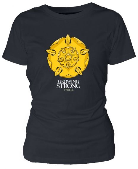 Тениска - AGOT - House Tyrell - черна