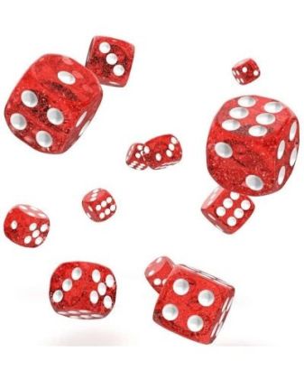 КОМПЛЕКТ SPECKLED ЗАРОВЕ D6 – OAKIE DOAKIE DICE –  12 MM 36 БР. – ЧЕРВЕНИ