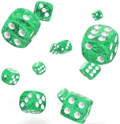 КОМПЛЕКТ SPECKLED ЗАРОВЕ D6 – OAKIE DOAKIE DICE –  12 MM 36 БР. – ЗЕЛЕНИ