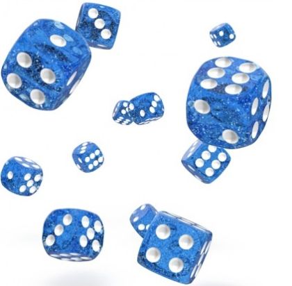 КОМПЛЕКТ SPECKLED ЗАРОВЕ D6 – OAKIE DOAKIE DICE –  12 MM 36 БР. – СИНИ