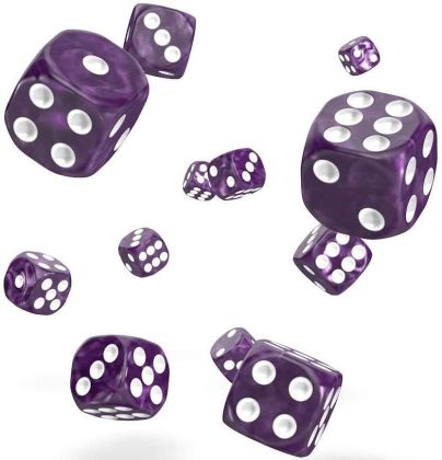 КОМПЛЕКТ MARBLE ЗАРОВЕ D6 – OAKIE DOAKIE DICE –  12 MM 36 БР. – ЛИЛАВИ