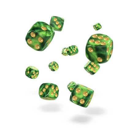 КОМПЛЕКТ ЗАРОВЕ D6 – OAKIE DOAKIE DICE –  12 MM 36 БР. – GEMIDICE JUNGLE