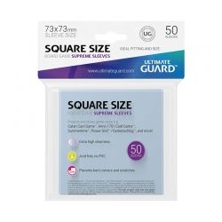 НЕМСКИ ПРОТЕКТОРИ UG - ULTIMATE GUARD SUPREME SLEEVES SQUARE 73x73 - 50 БР. ПРОЗРАЧНИ