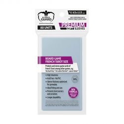 НЕМСКИ ПРОТЕКТОРИ UG - ULTIMATE GUARD PREMIUM SOFT SLEEVES FRENCH TAROT 63x115 - 80 БР. ПРОЗРАЧНИ