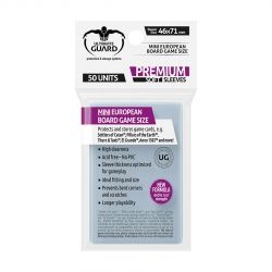 НЕМСКИ ПРОТЕКТОРИ UG - ULTIMATE GUARD PREMIUM SOFT SLEEVES MINI EUROPEAN BOARD GAME 46x71 - 50 БР. ПРОЗРАЧНИ