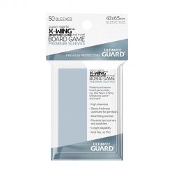 НЕМСКИ ПРОТЕКТОРИ UG - ULTIMATE GUARD PREMIUM SOFT SLEEVES MINI X-WING 43x65 - 50 БР. ПРОЗРАЧНИ