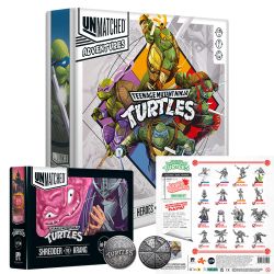 БЪНДЪЛ UNMATCHED ADVENTURES: TEENAGE MUTANT NINJA TURTLES  + COLLECTOR COIN + ALT ART + FOIL CARDS + ULTIMATE MINIATURE PACK + SHREDDER VS  KRANG