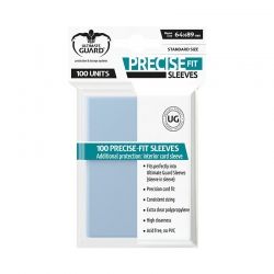 НЕМСКИ ПРОТЕКТОРИ UG - ULTIMATE GUARD PRECISE-FIT SLEEVES 64x89 (63.5x88 LCG) - 100 БР. ПРОЗРАЧНИ