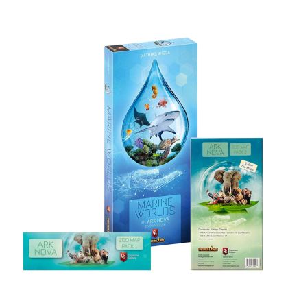 БЪНДЪЛ - РАЗШИРЕНИЯ КЪМ ARK NOVA: MARINE WORLDS + ZOO MAP PACKS 1 + 2