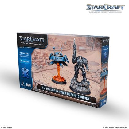 STARCRAFT: TABLETOP MINIATURE GAME - HERO EXPANSION SET - TERRAN: JIM RAYNOR