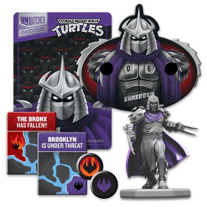 БЪНДЪЛ UNMATCHED ADVENTURES: TEENAGE MUTANT NINJA TURTLES  + COLLECTOR COIN + ALT ART + FOIL CARDS + ULTIMATE MINIATURE PACK + SHREDDER VS  KRANG