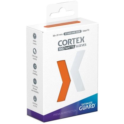 НЕМСКИ ПРОТЕКТОРИ UG - ULTIMATE GUARD CORTEX MATTE SLEEVES 66x91 (63.5x88 LCG) - 100 БР. ОРАНЖЕВИ