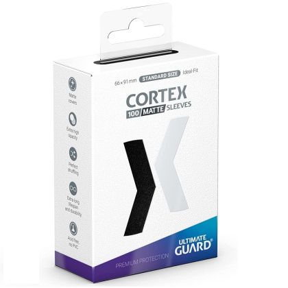 НЕМСКИ ПРОТЕКТОРИ UG - ULTIMATE GUARD CORTEX MATTE SLEEVES 66x91 (63.5x88 LCG) - 100 БР.ЧЕРНИ
