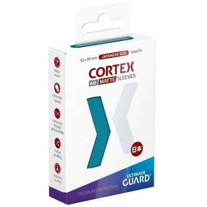 НЕМСКИ ПРОТЕКТОРИ UG - ULTIMATE GUARD CORTEX SLEEVES JAPANESE MATTE 62x89 - 60 БР. ПЕТРОЛ