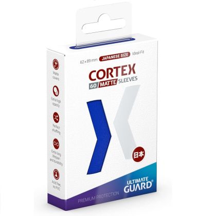 НЕМСКИ ПРОТЕКТОРИ UG - ULTIMATE GUARD CORTEX SLEEVES JAPANESE MATTE 62x89 - 60 БР. СИНИ