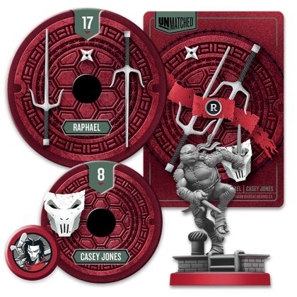 БЪНДЪЛ ALL-IN UNMATCHED ADVENTURES: TEENAGE MUTANT NINJA TURTLES + ULTIMATE MINIATURE PACK + SHREDDER VS  KRANG + DELUXE TOKENS + SLEEVES + COLLECTOR COIN + ALT ART + FOIL CARDS
