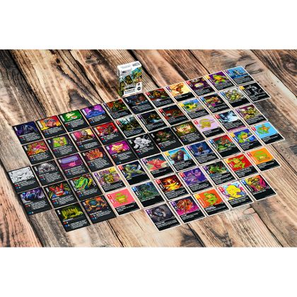 БЪНДЪЛ ALL-IN UNMATCHED ADVENTURES: TEENAGE MUTANT NINJA TURTLES + ULTIMATE MINIATURE PACK + SHREDDER VS  KRANG + DELUXE TOKENS + SLEEVES + COLLECTOR COIN + ALT ART + FOIL CARDS